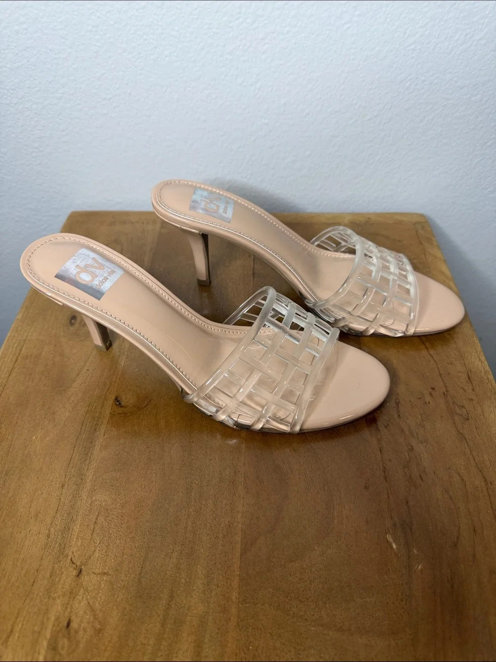 Dolce Vita NEW Cristoff Clear heels sz 8